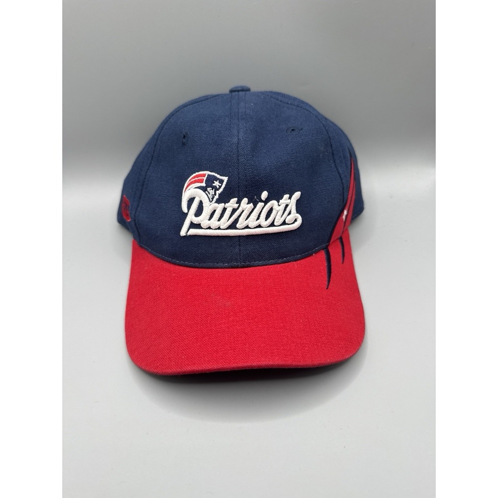 New England Patriots Hat Adjustable SPL 28 Navy Red NFL Football Embroidered Cap